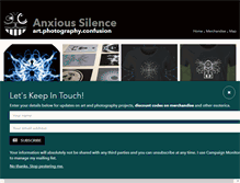 Tablet Screenshot of anxioussilence.co.uk